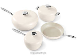 Oat VELOSAN Pebble Series 11Pcs Ceramic Nonstick Cookware Set Hot Selling Model N40JN9